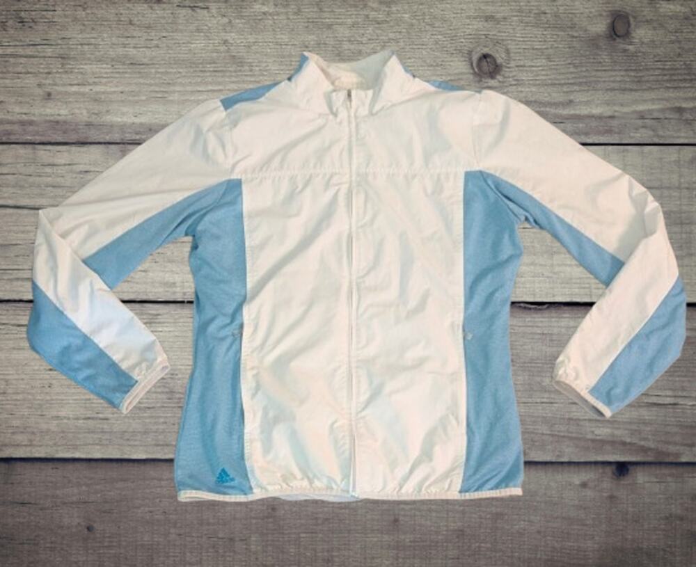 Women's ADIDAS ClimaProof Lined Jacket w/ Zip Pockets - Size Medium